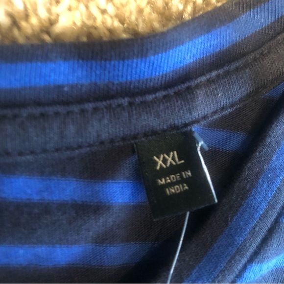 🇺🇸 Nautica Blue Stripped Long-sleeve Shirt, Size XXL - Picture 3 of 7